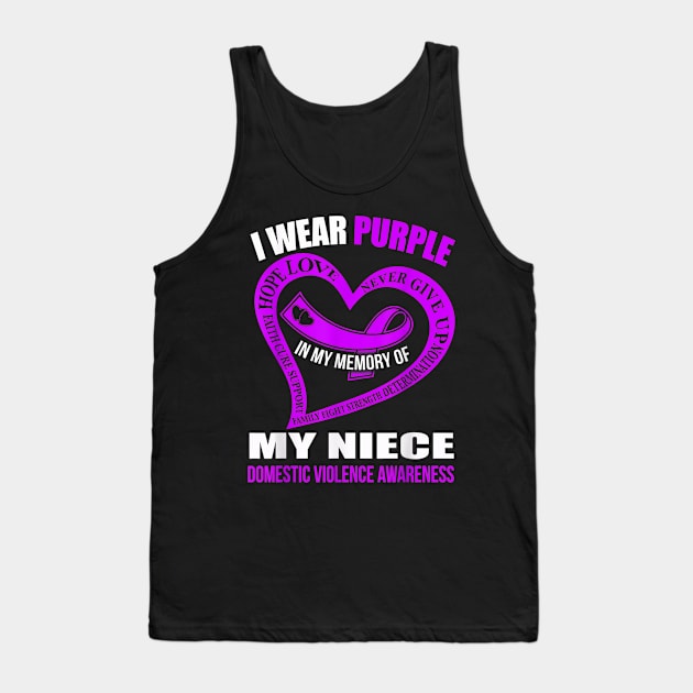 Domestic Violence Awareness Tank Top by sevalyilmazardal